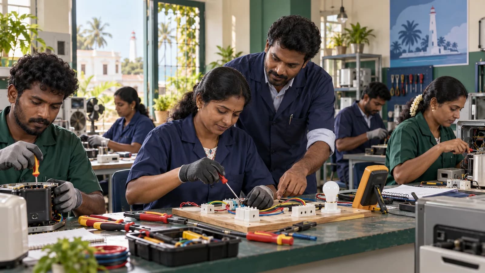 Illustrative hands-on vocational training